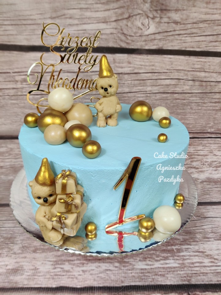 Tort misie na roczek